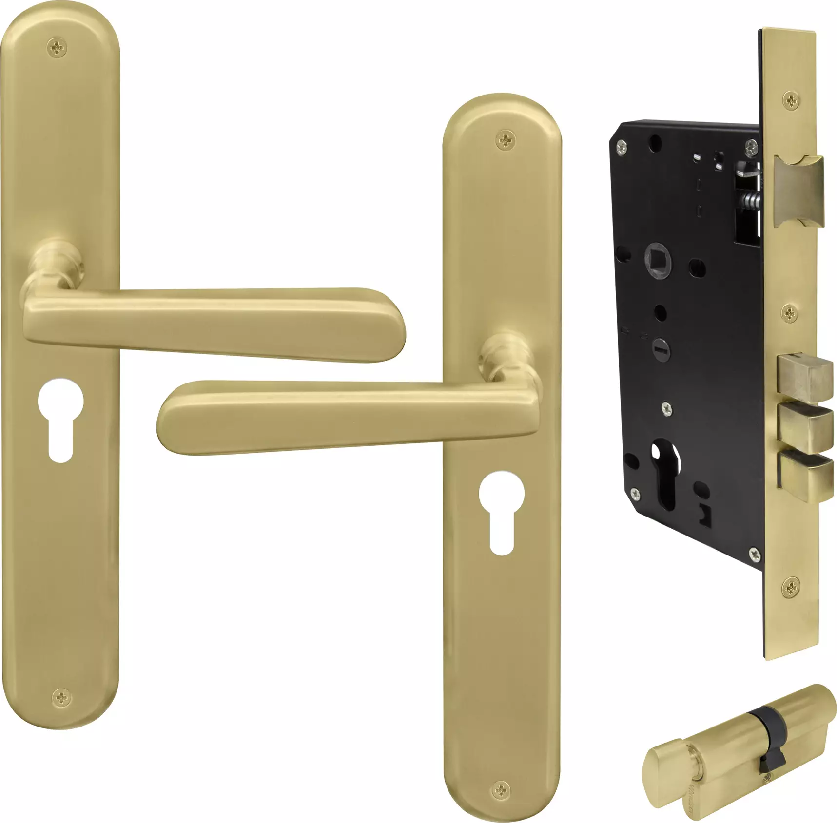 Villa Longplate Oval Entrance Set - E85 - MSB