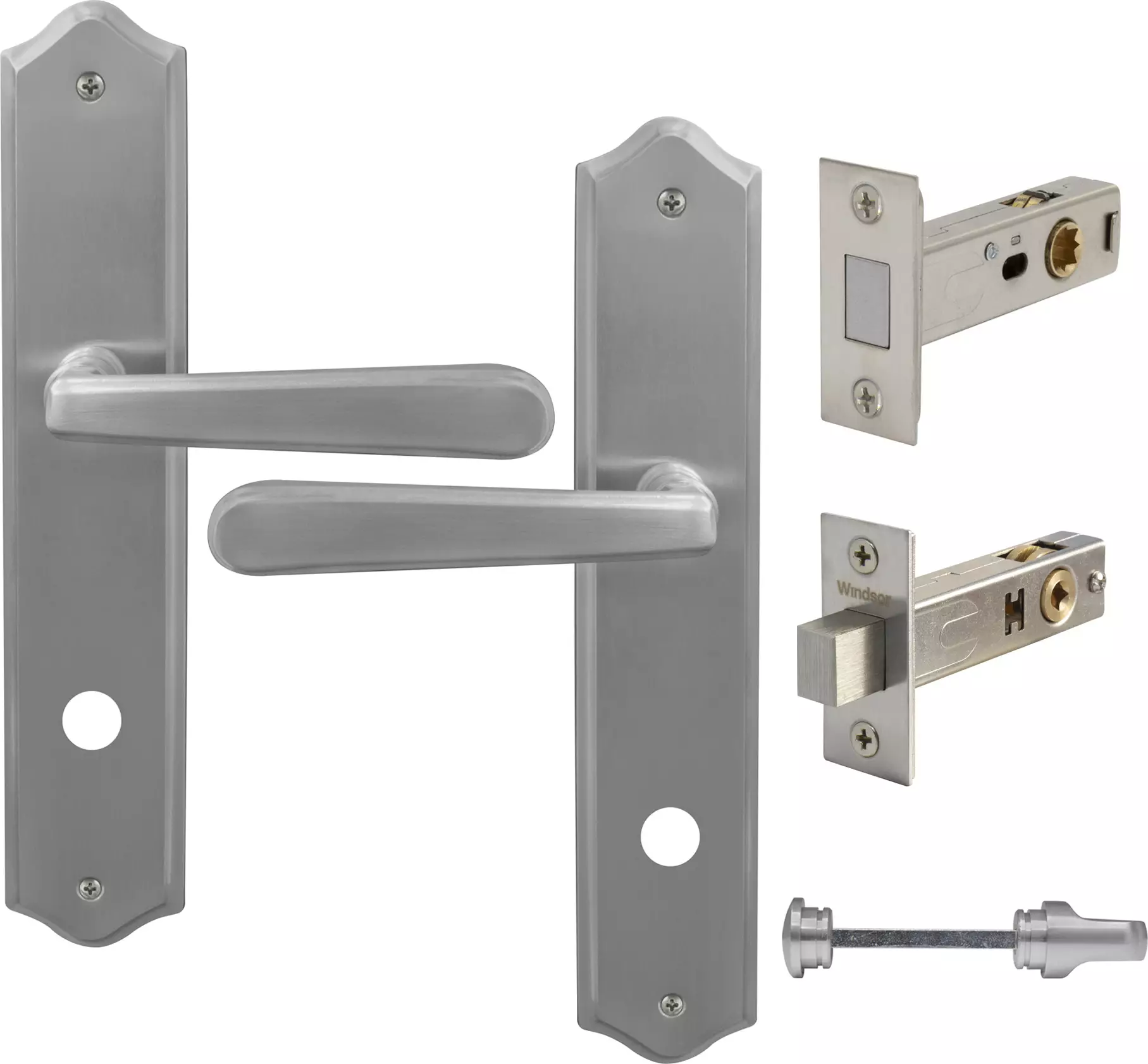 Villa Longplate Traditional Privacy Set - Magn. Latch - PC