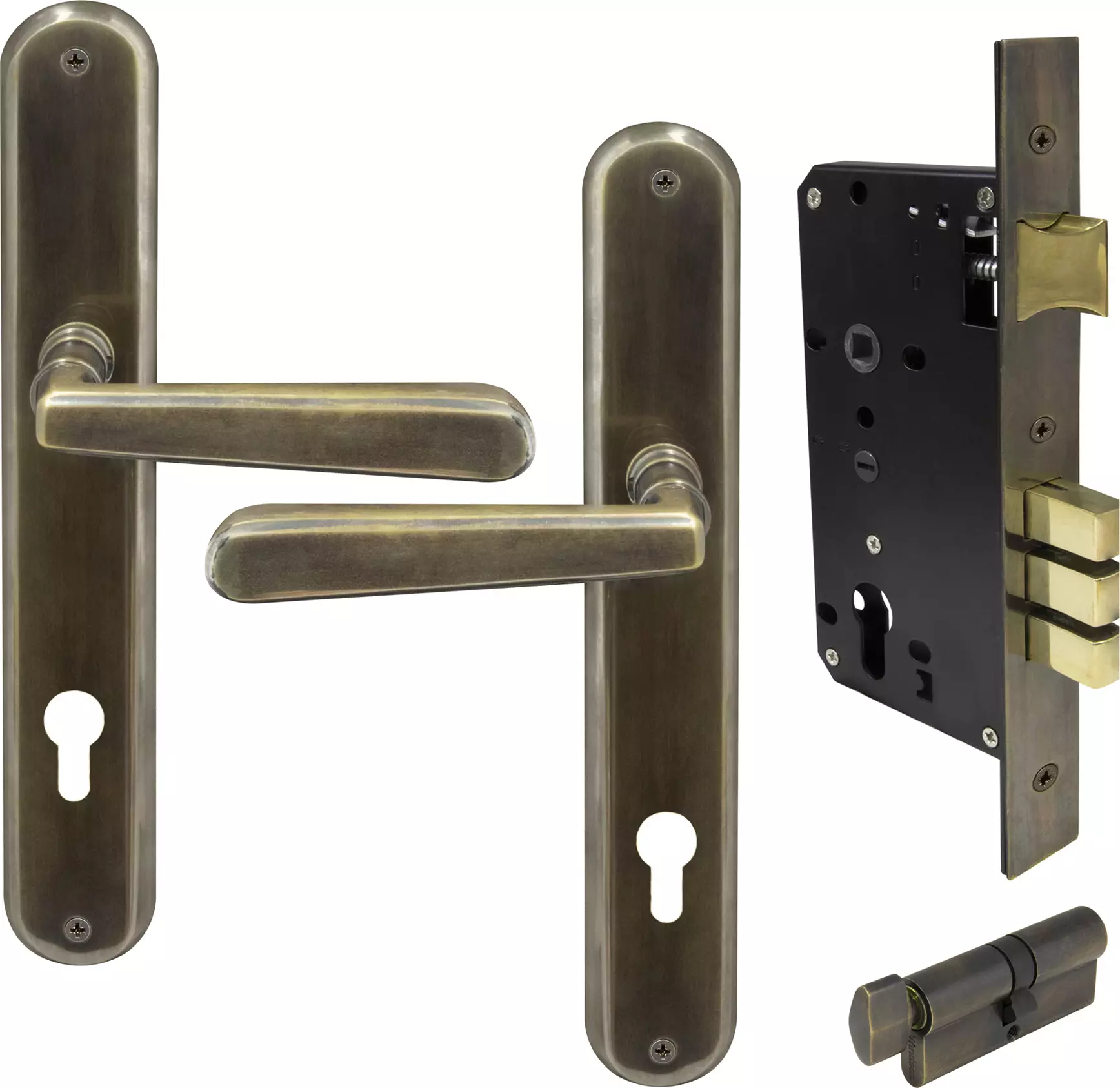 Villa Longplate Oval Entrance Set - E85 - ORB