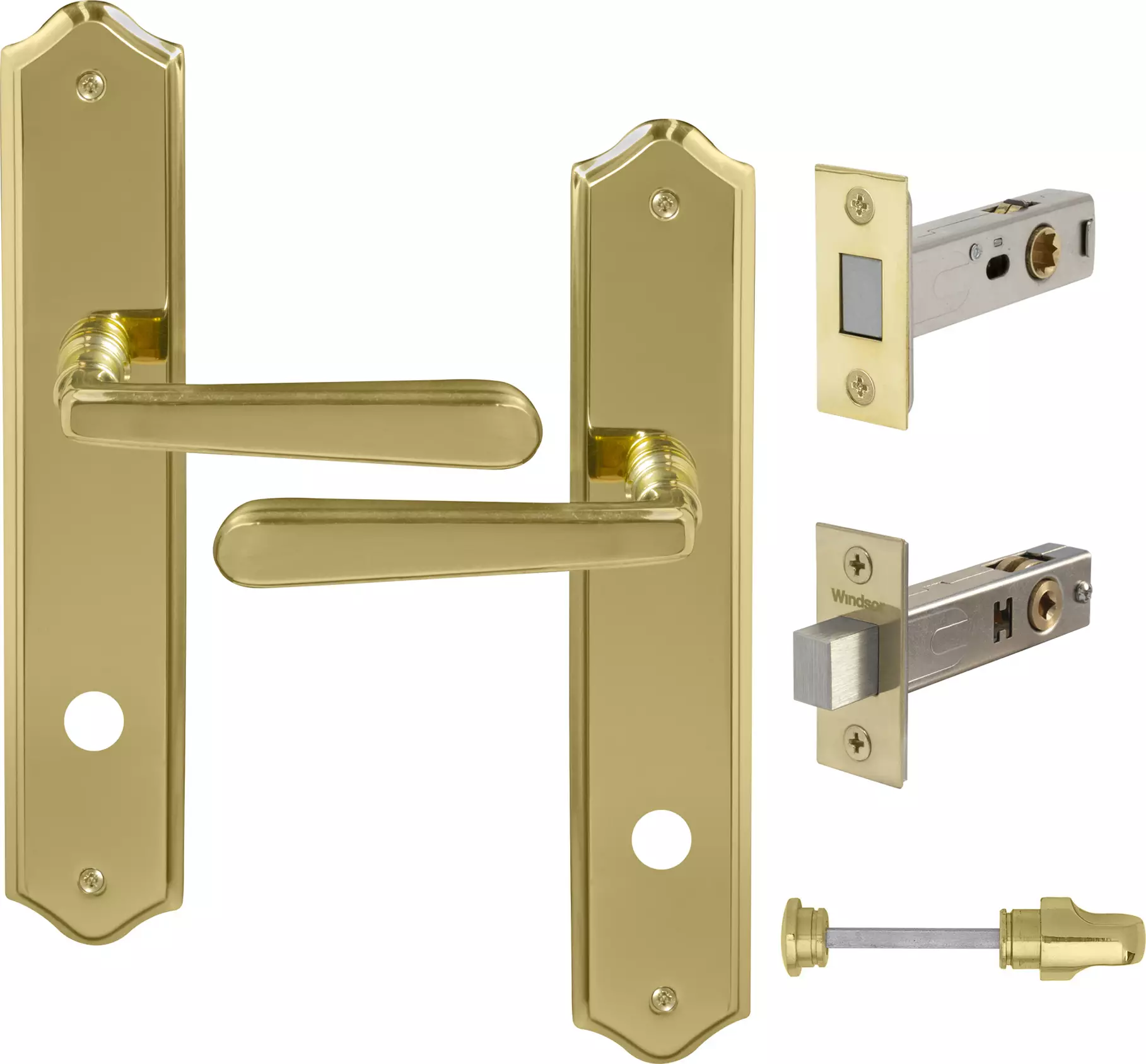 Villa Longplate Traditional Privacy Set - Magn. Latch - UB