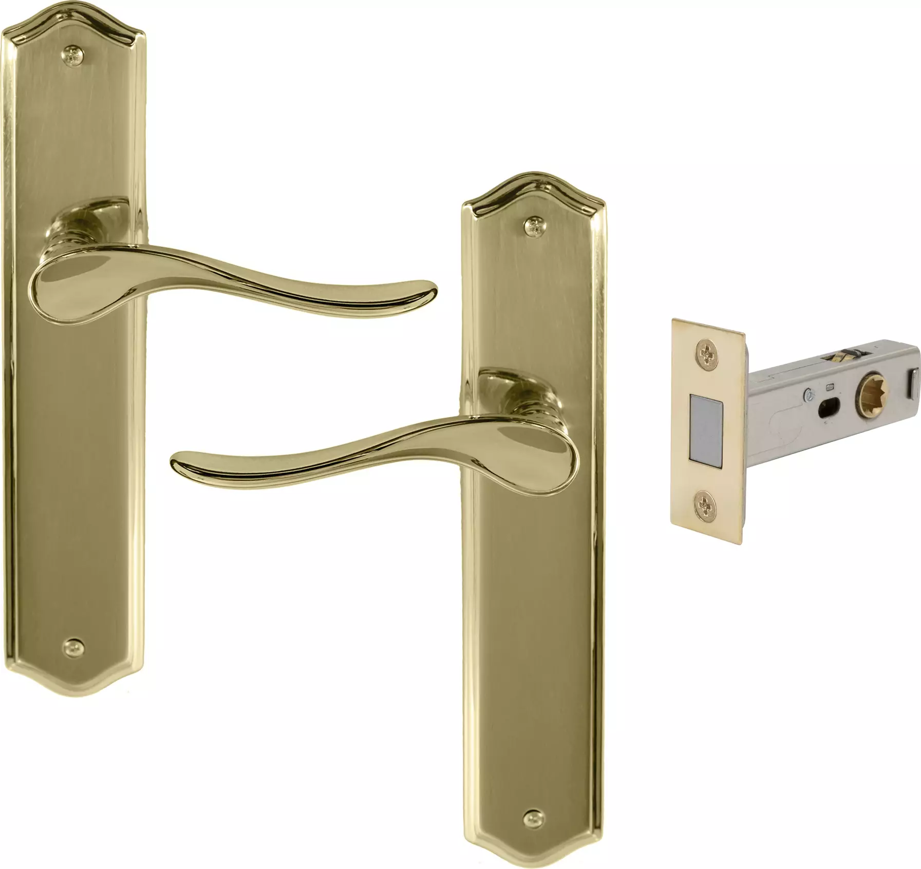 Haven Longplate Traditional Passage Set - Magn. Latch - PB