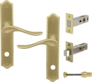 Haven Longplate Traditional Privacy Set - Magn. Latch - MSB