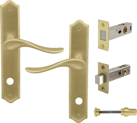 Haven Longplate Traditional Privacy Set - Magn. Latch - MSB