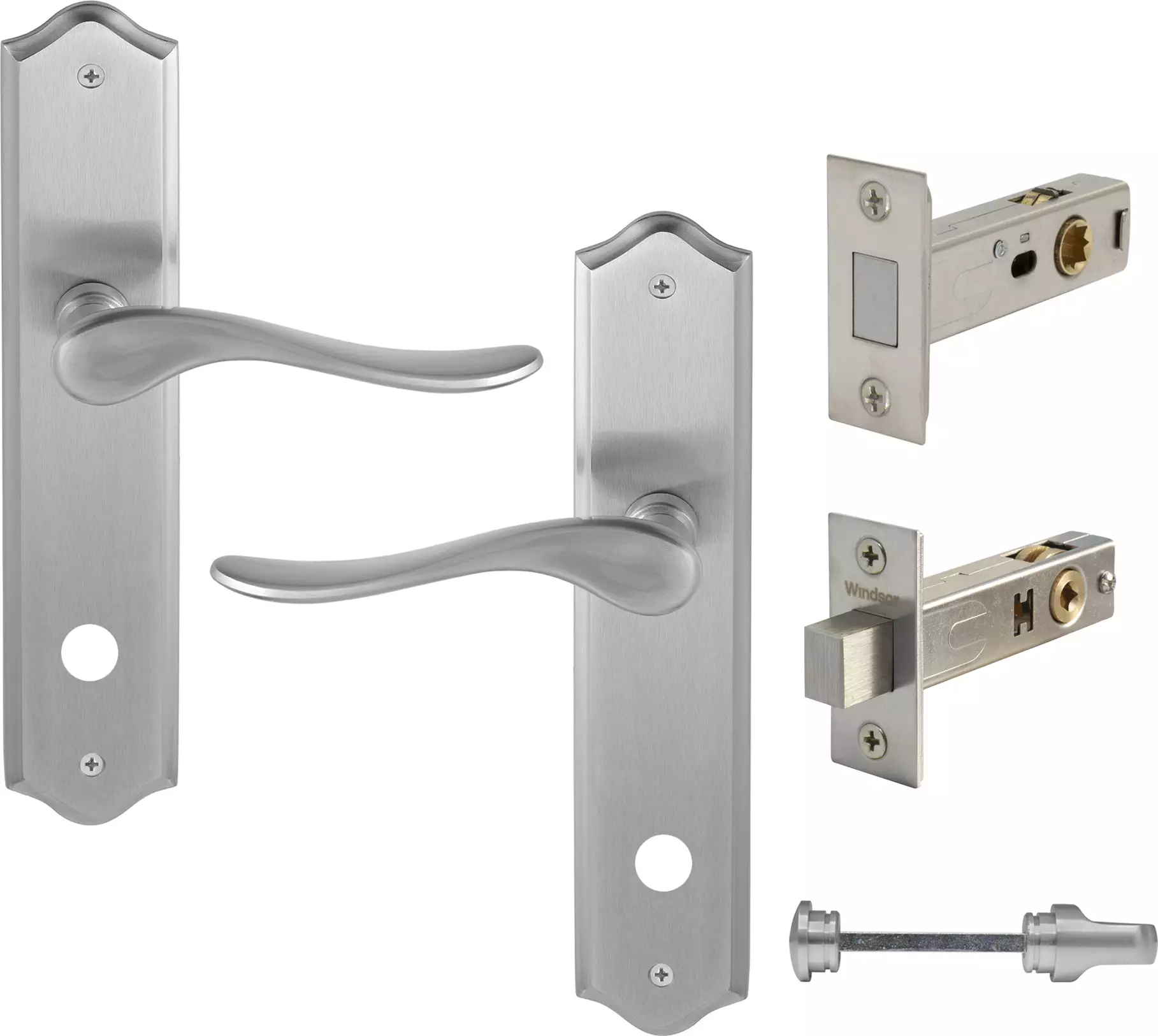 Haven Longplate Traditional Privacy Set - Magn. Latch - PC