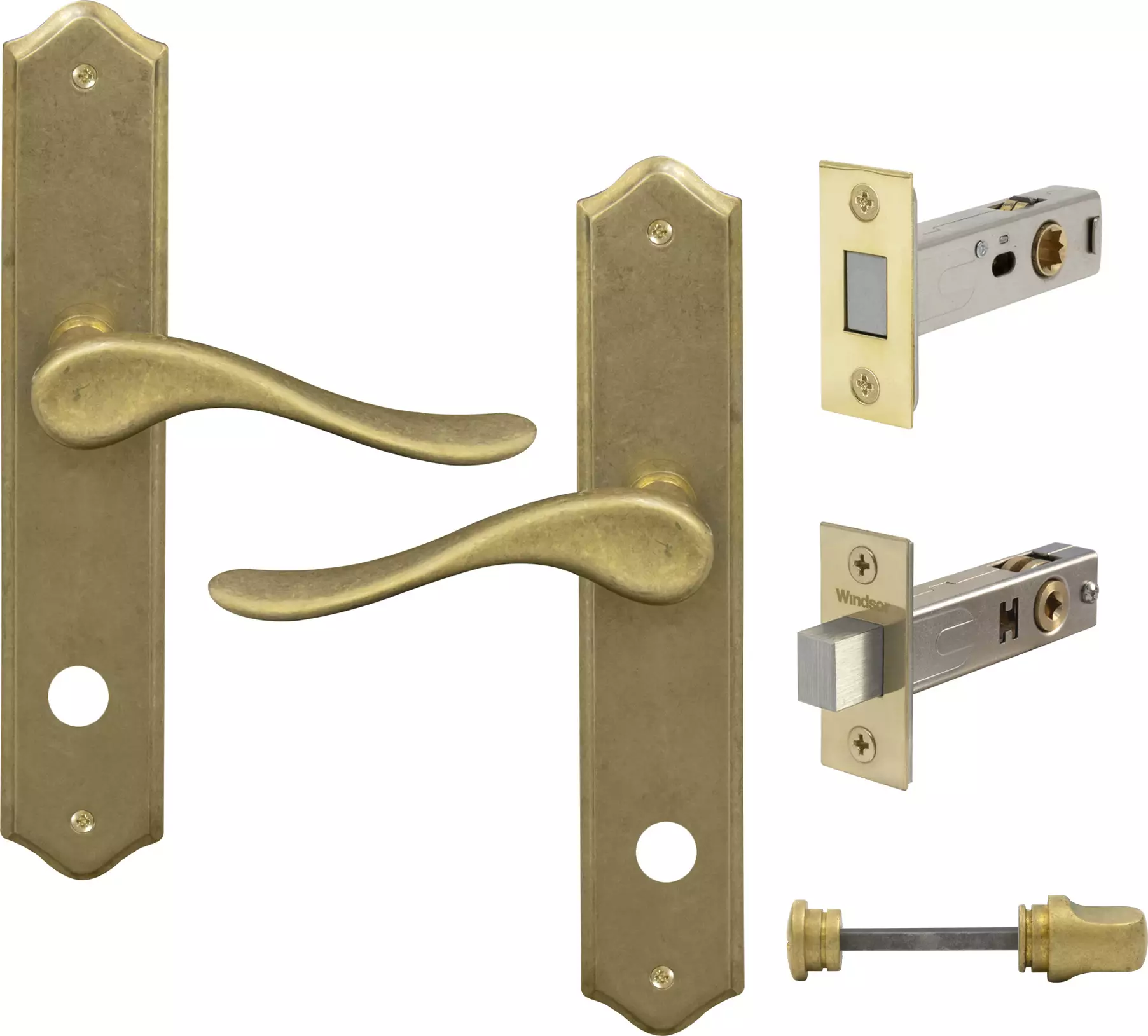 Haven Longplate Traditional Privacy Set - Magn. Latch - RLB