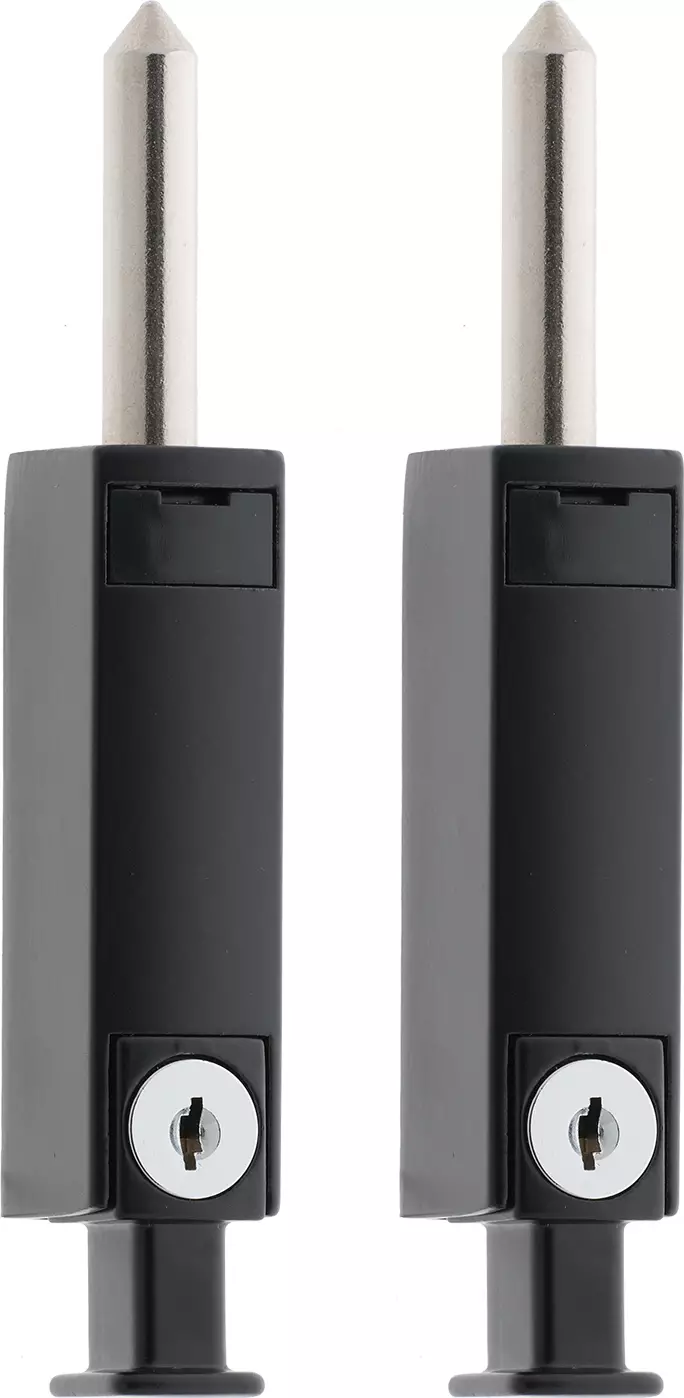 Security Patio Bolt - 2 Pack - BLK