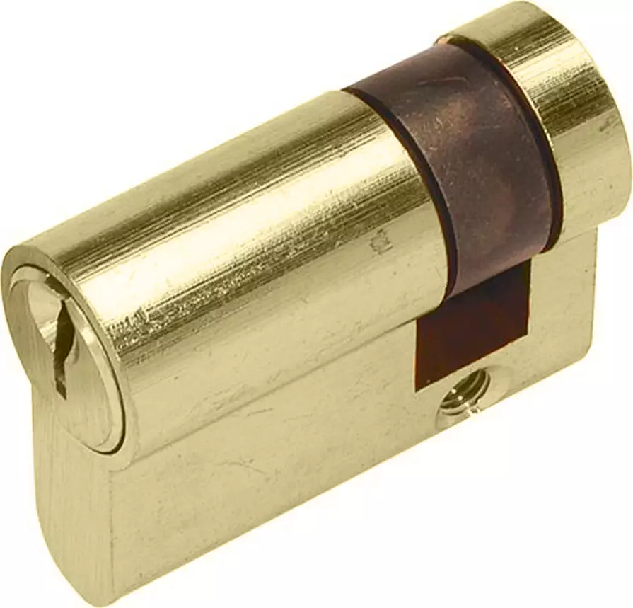30mm - Half Euro Cylinder - 5 Pin - Key - PB