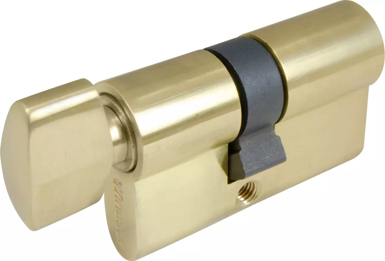 60mm - Euro Cylinder - 5 Pin - Key/Turn - PB