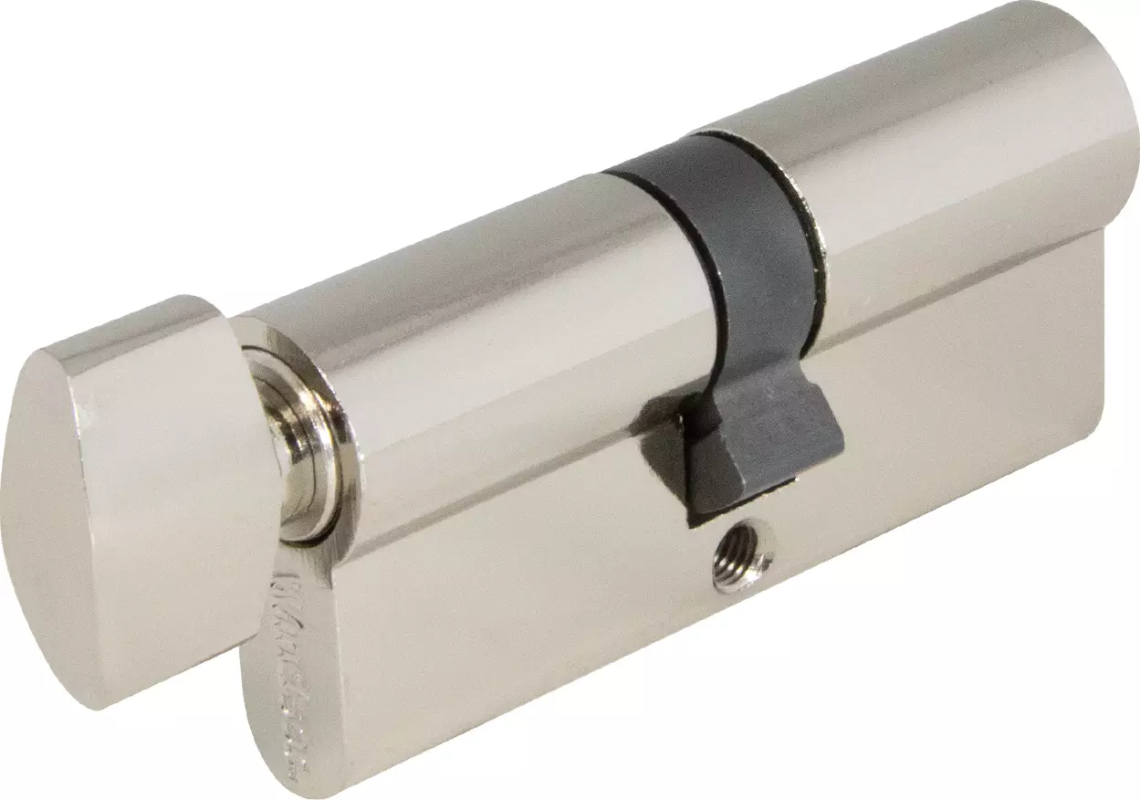 70mm - Euro Cylinder - 5 Pin - Key/Turn - BN