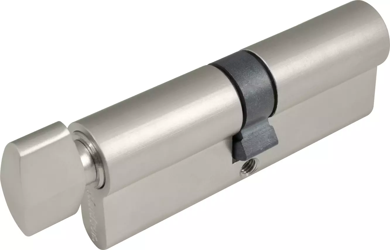 80mm - Euro Cylinder - 5 Pin - Key/Turn - BN