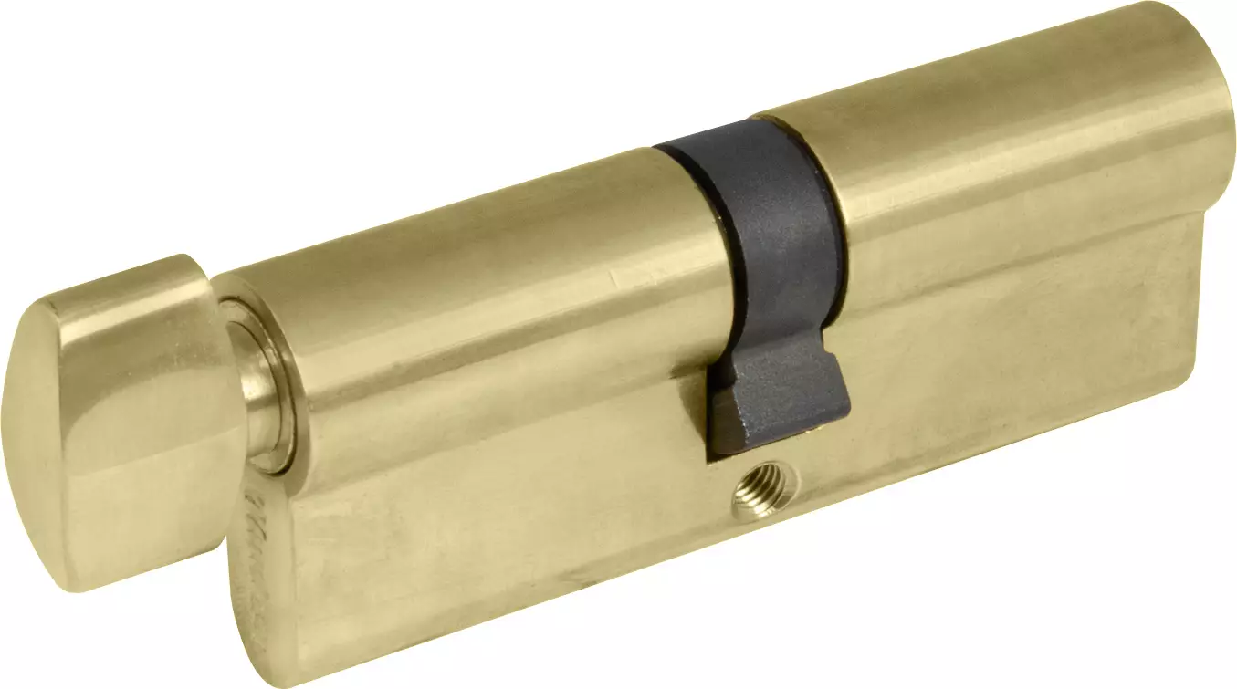 80mm - Euro Cylinder - 5 Pin - Key/Turn - PB