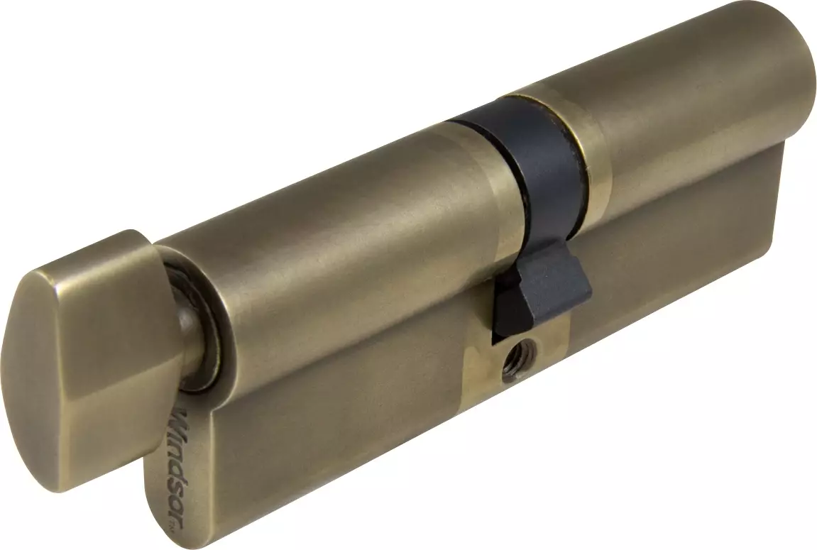 90mm - Euro Cylinder - 5 Pin - Key/Turn - RB