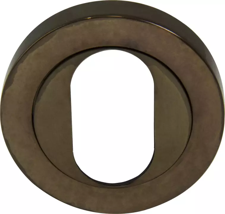 Oval Escutcheon - 50mm Rose - AB