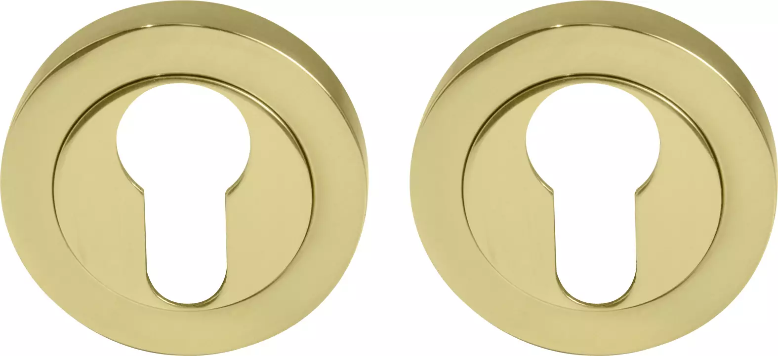 Euro Escutcheon Pr - 50mm - PB