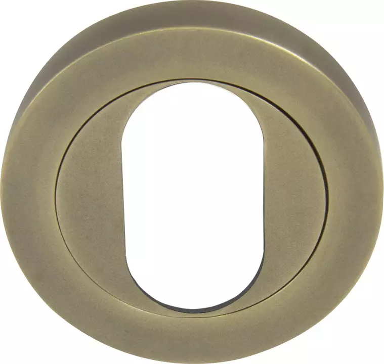 Oval Escutcheon - 50mm Rose - RB