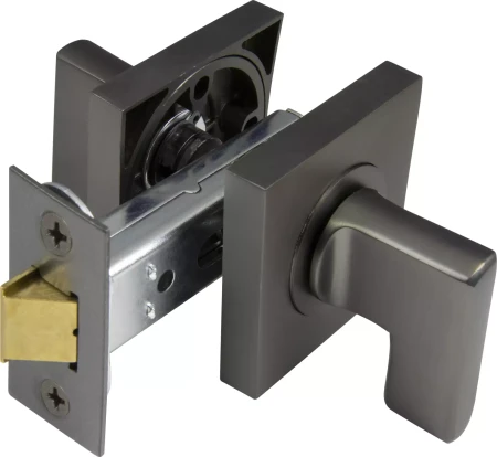 Mini Lever Latch Set - 60mm B/set - Sq Rose - GN