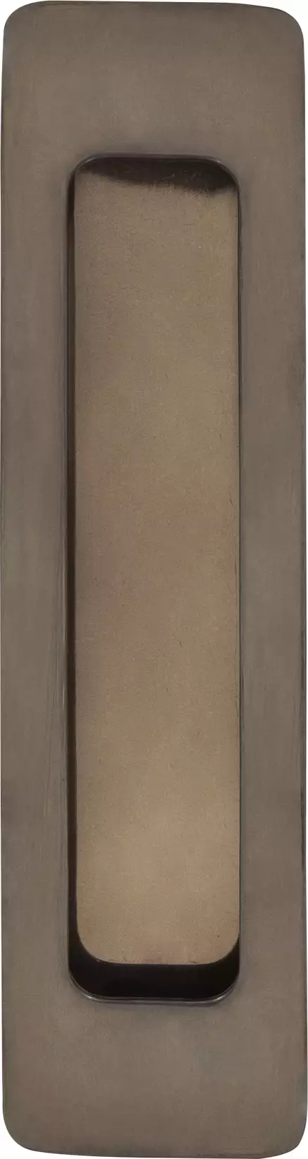 Brass Flush Pull - Con Fix - 126 x 42mm - NB