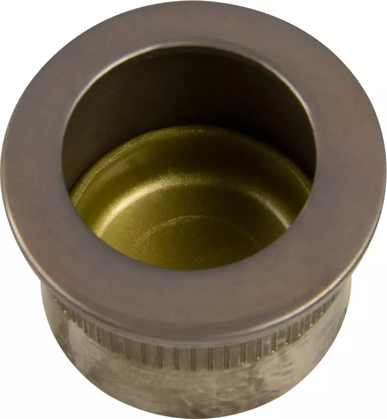 Brass Cavity Slider Edge Pull - Round