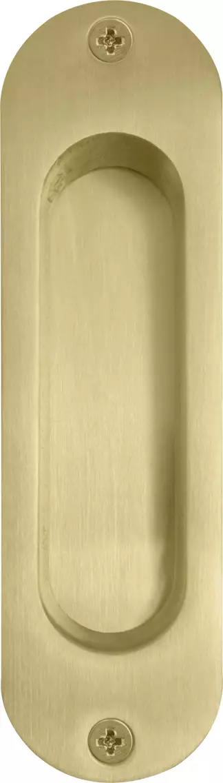 Brass Oval Flush Pull - 120 x 34mm