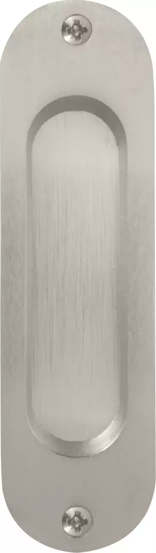 Brass Oval Flush Pull - BN