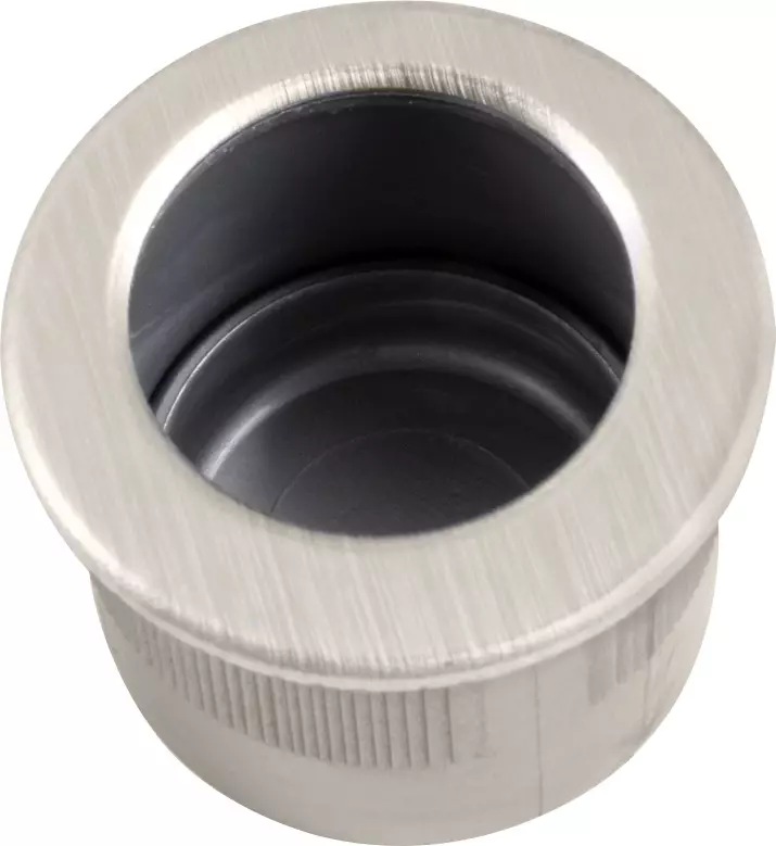 Brass Cavity Slider Edge Pull - Round - BN