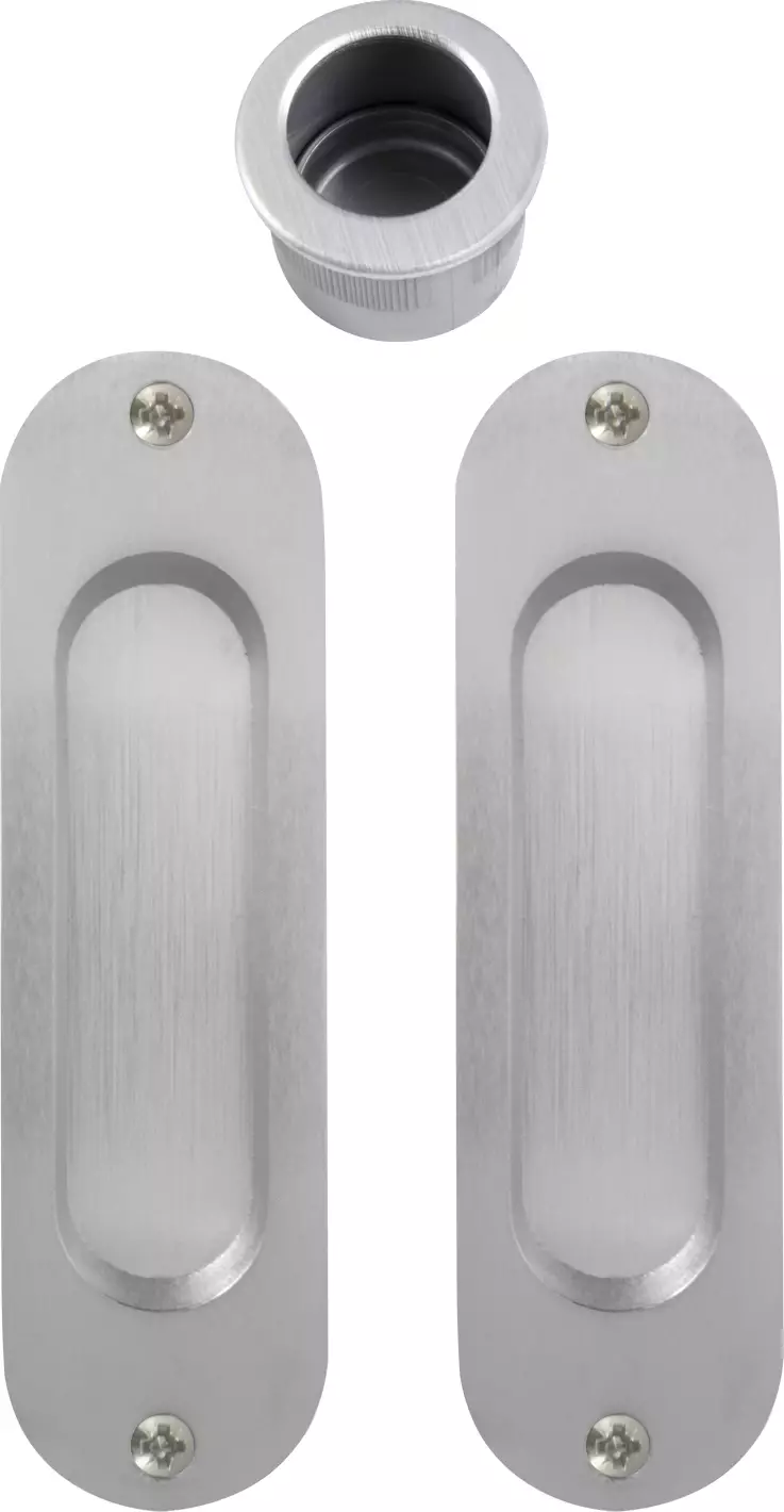 Oval Brass Flush & Edge Pull Kit  - PC