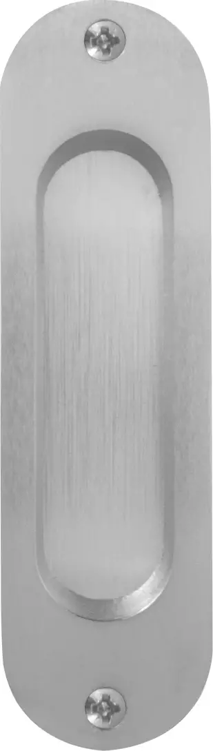 Brass Oval Flush Pull - PC