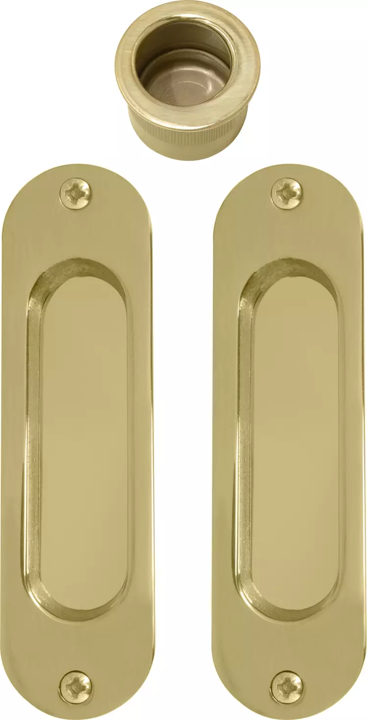 Oval Brass Flush & Edge Pull Kit  - UB