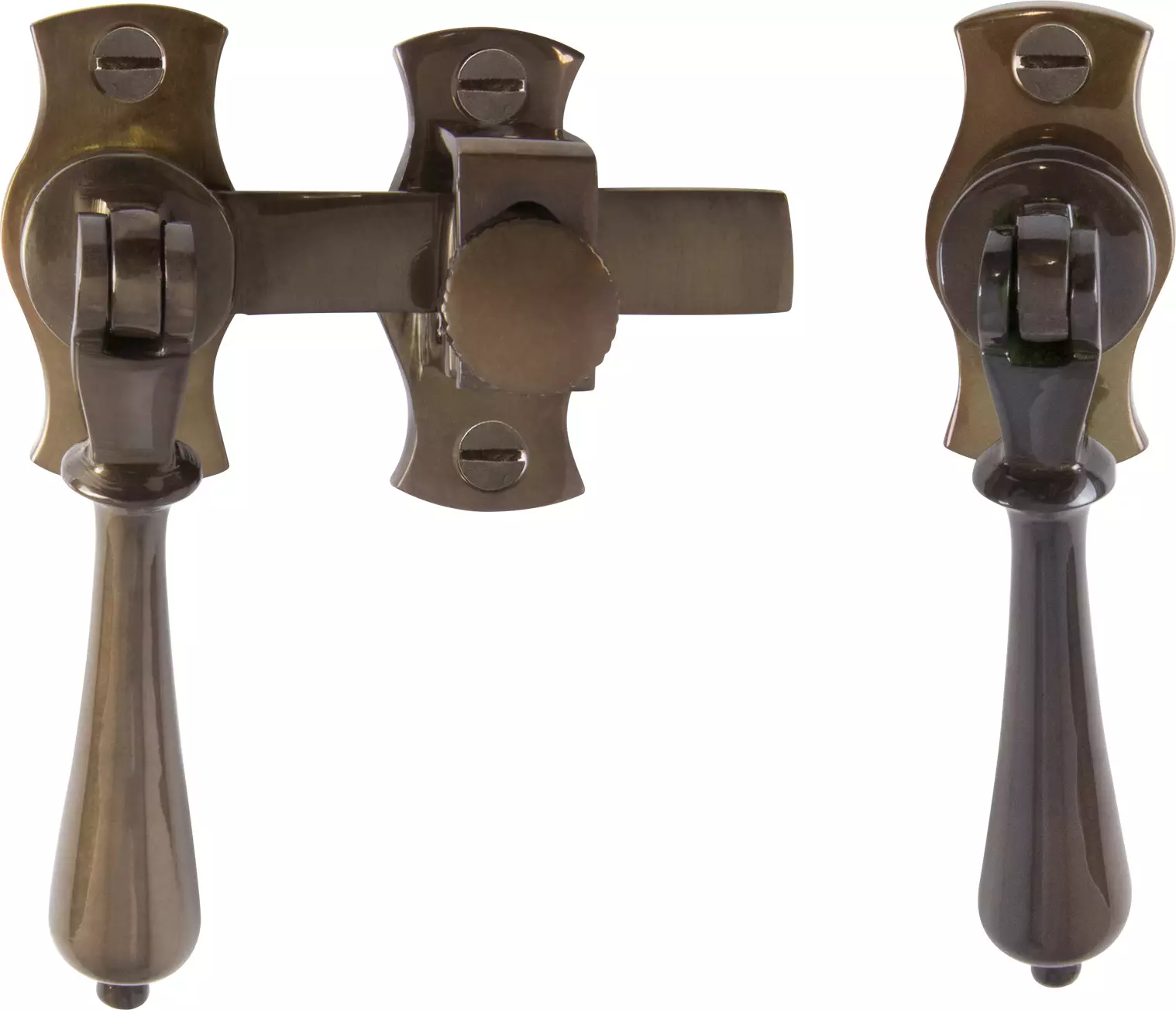 French Door Catch Set - Teardrop - AB