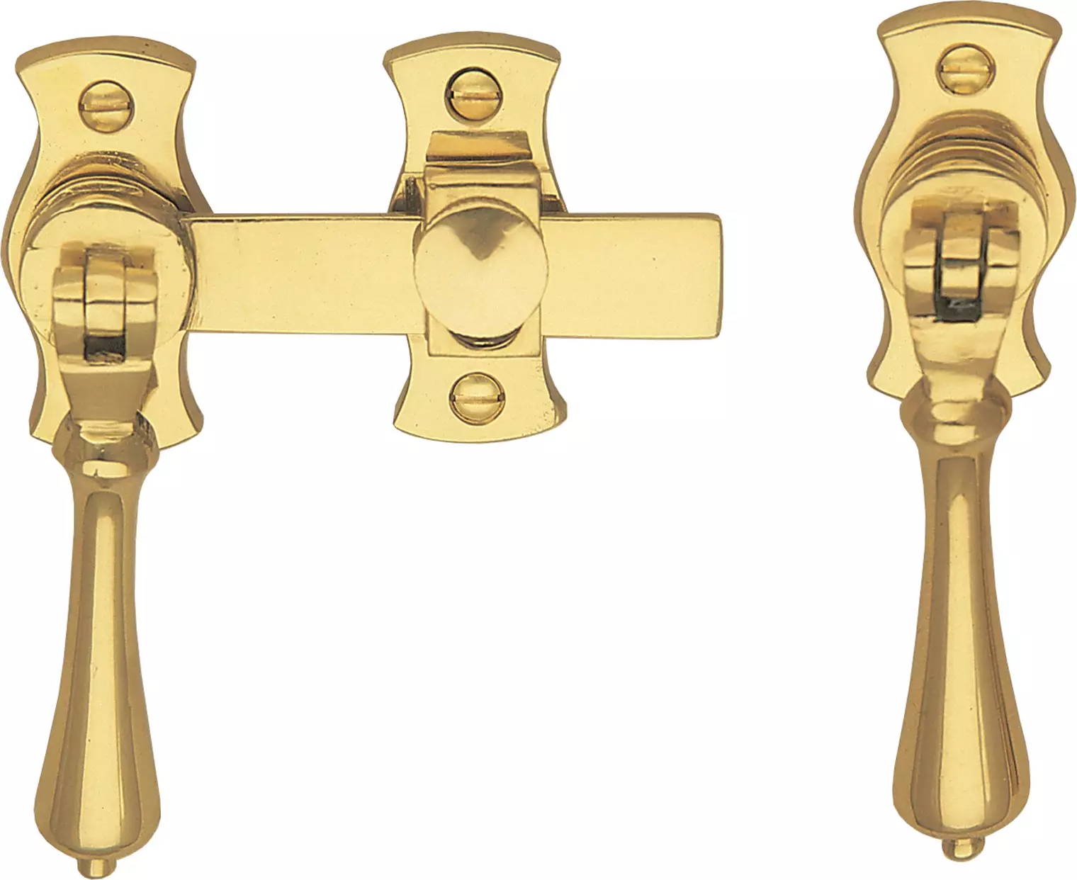 French Door Catch Set - Teardrop - PB