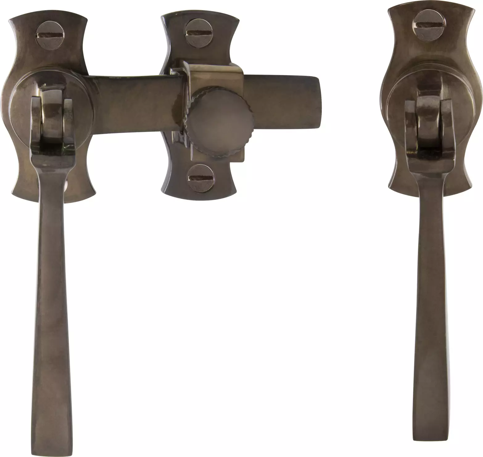 French Door Catch Set - Square - AB