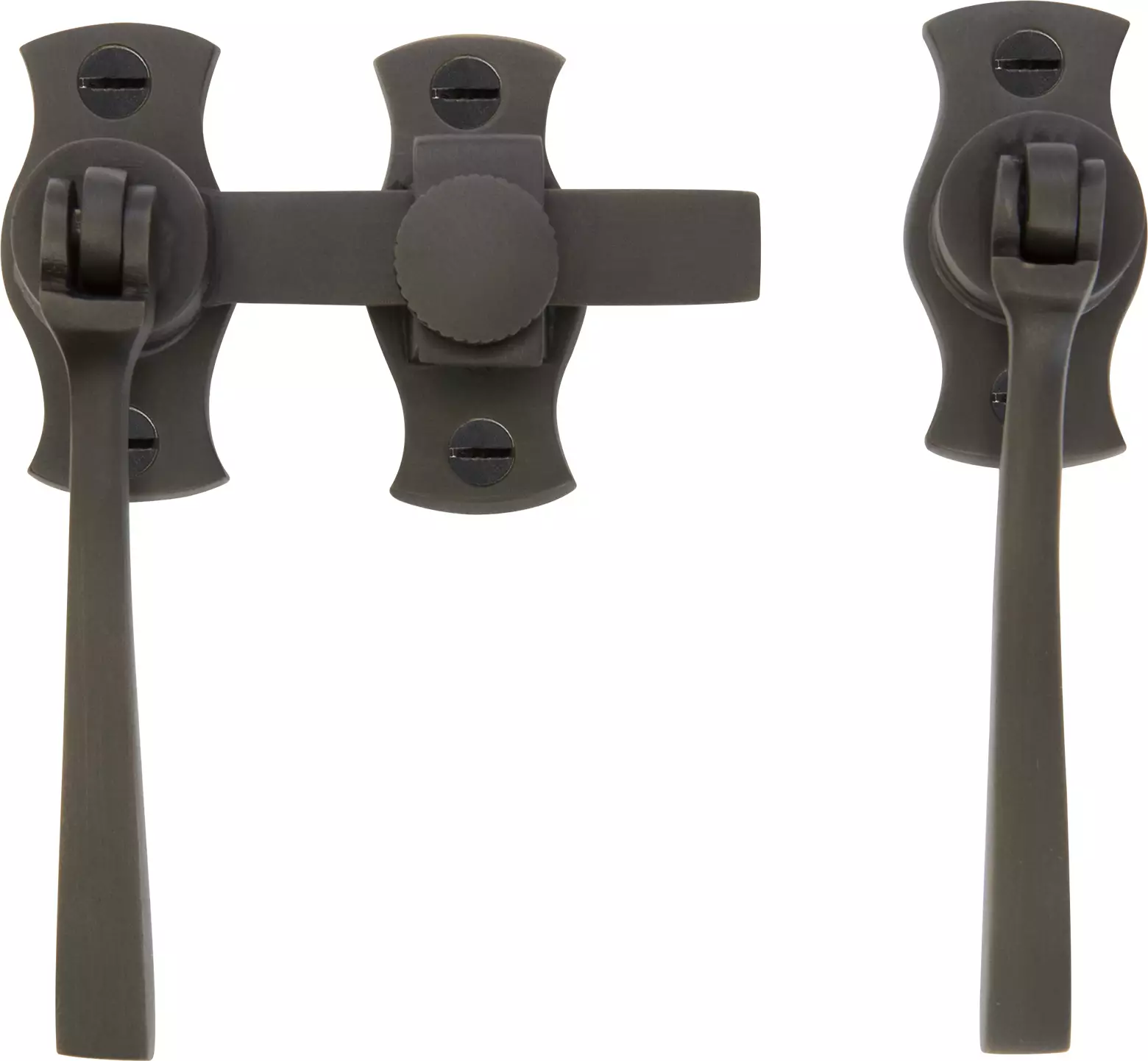 French Door Catch Set - Square - DRB