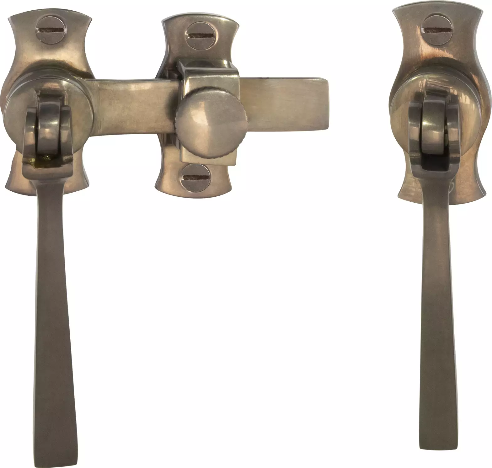 French Door Catch Set - Square - NB