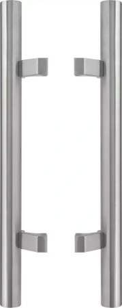 Round Offset - 450mm B2B Pull Handle Set - BLK
