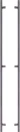 Round Offset - 1800mm B2B Pull Handle Set - PC