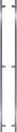 Sq Offset - 1800mm B2B Pull Handle Set - PC