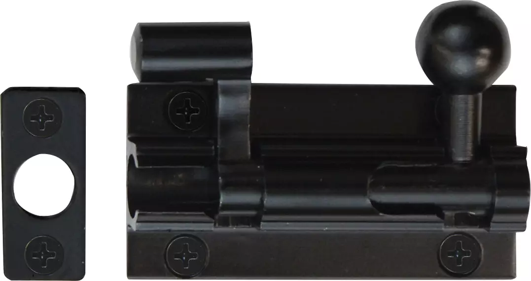 Necked Barrel Bolt - 50mm - BLK