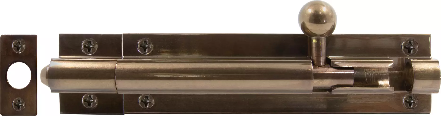 Straight Barrel Bolt - 100mm - AB