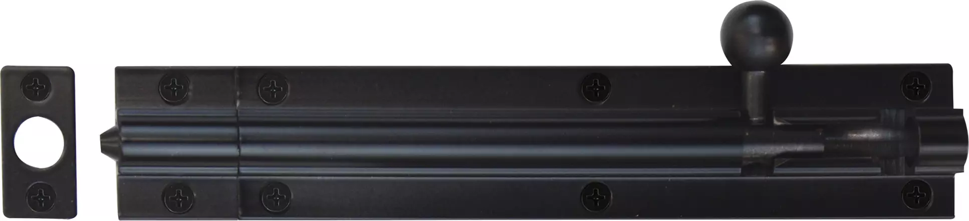 Straight Barrel Bolt - 150mm - BLK