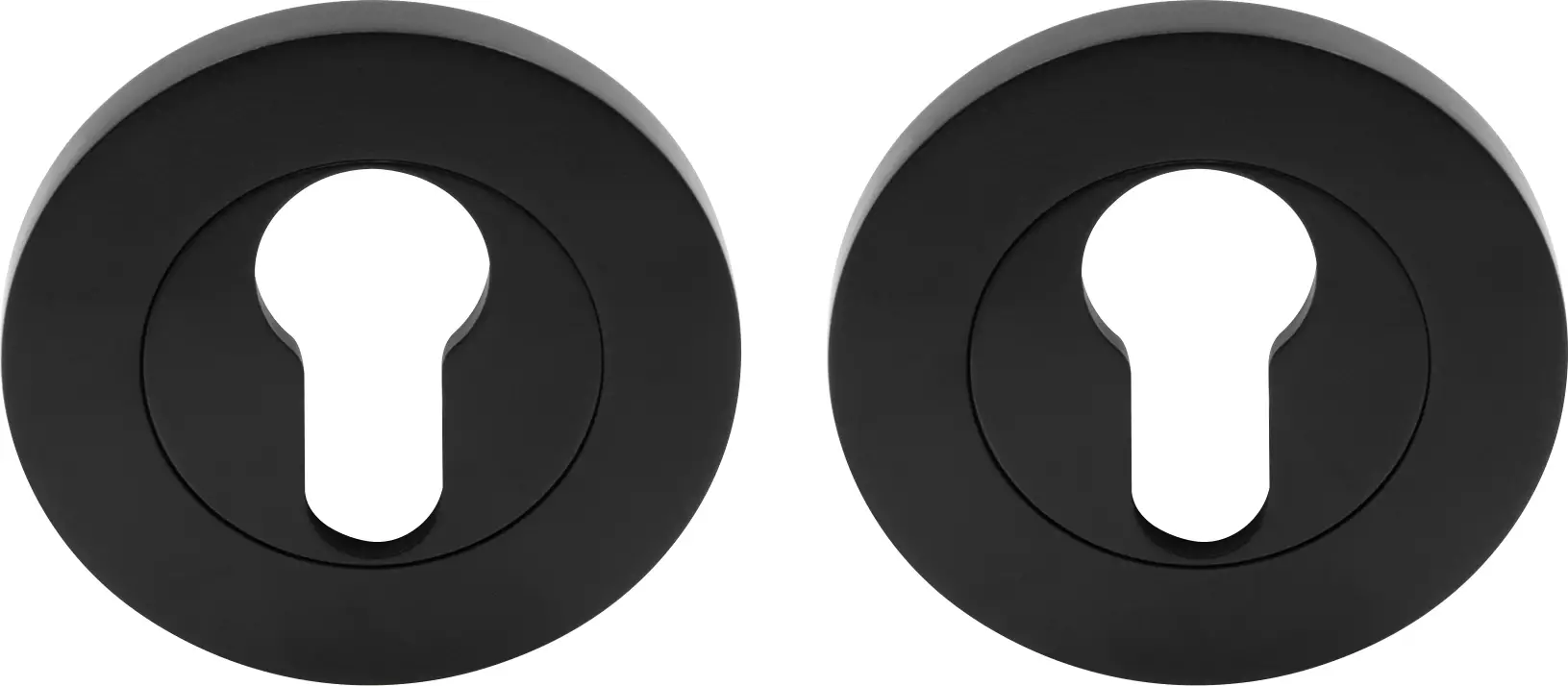 NIDO - Euro Escutcheon Pair - BLK
