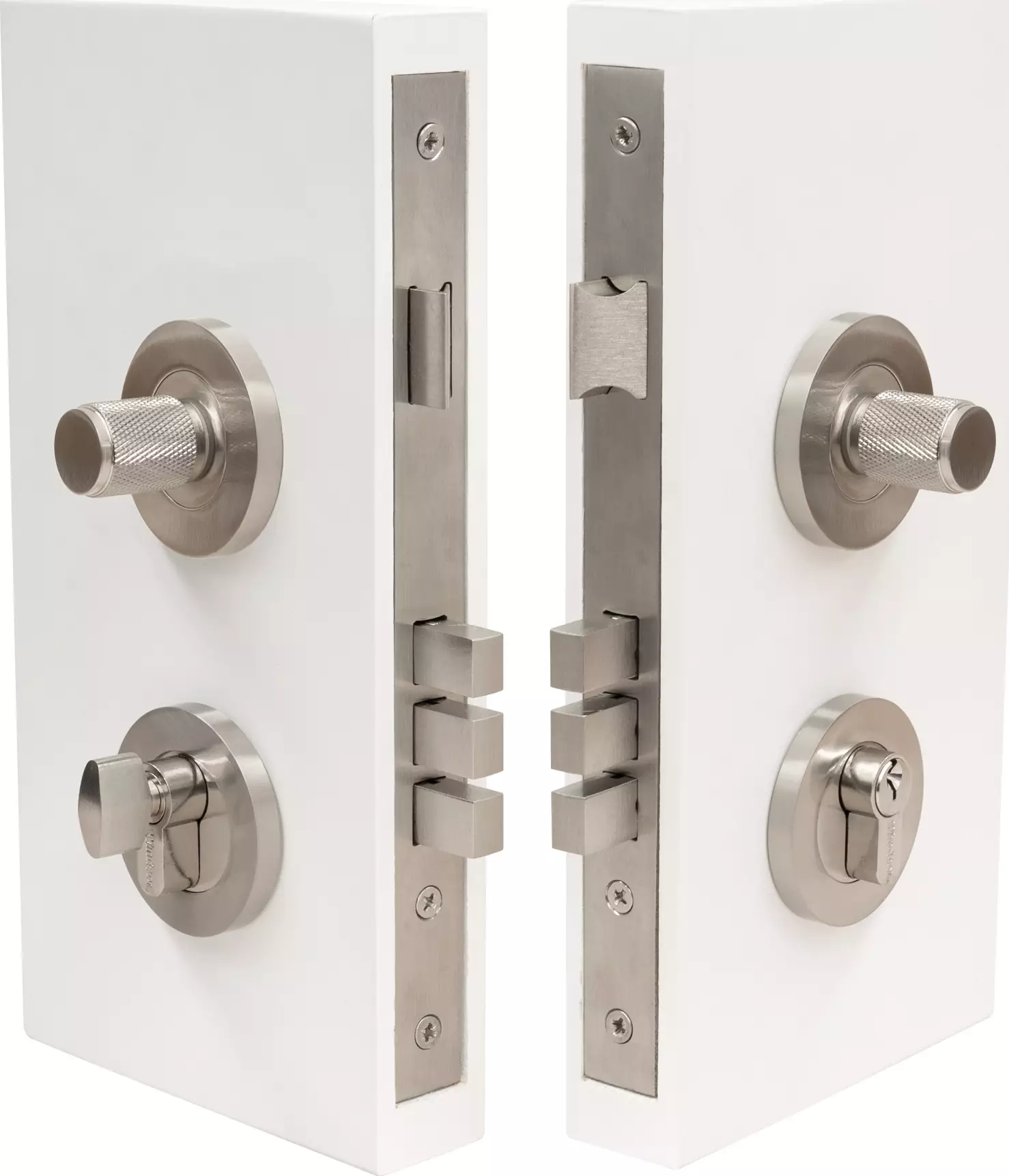 NIDO - Double Turn Lock Kit - Diamond Knurl - BN