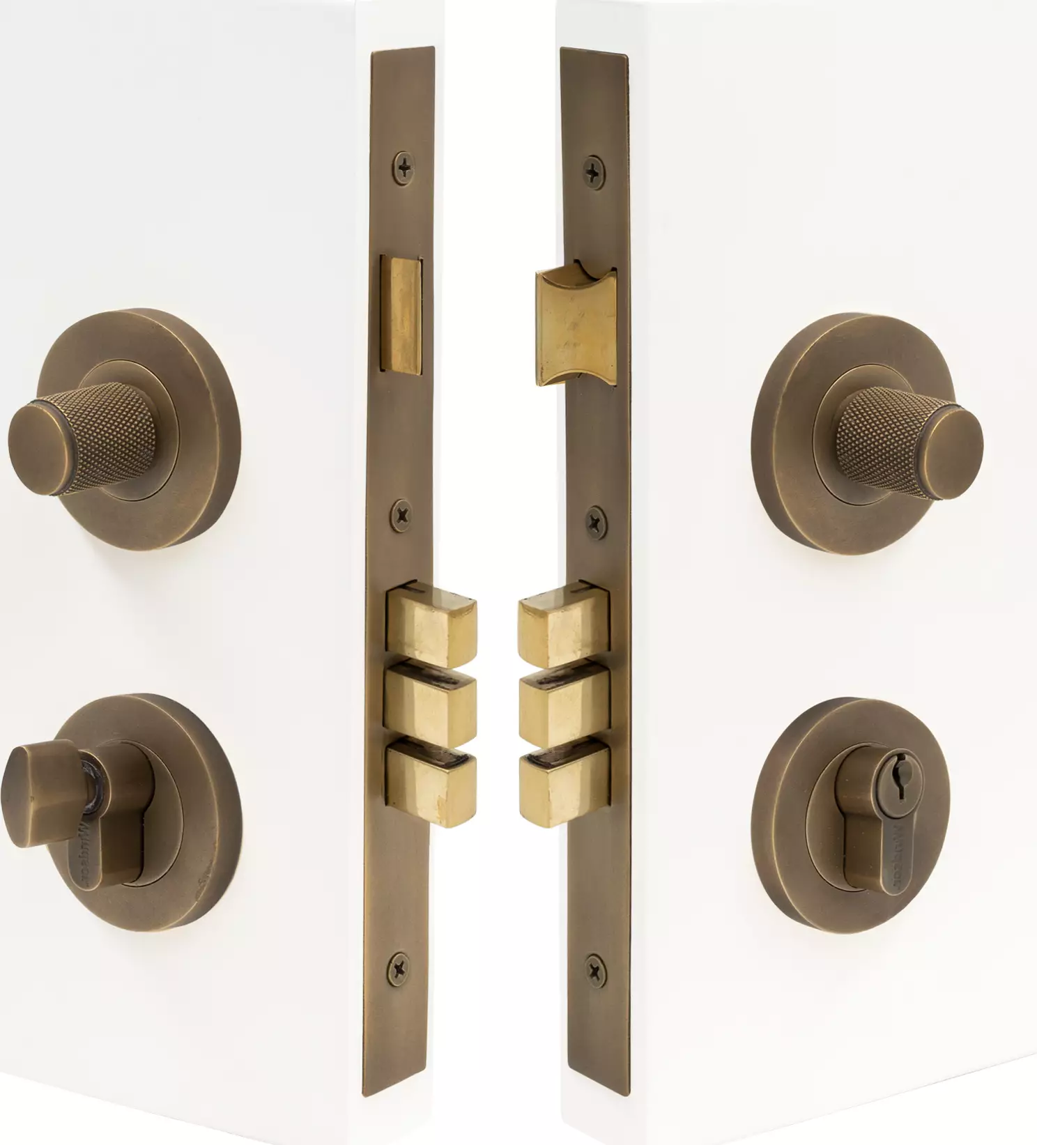 NIDO - Double Turn Lock Kit - Diamond Knurl - RB