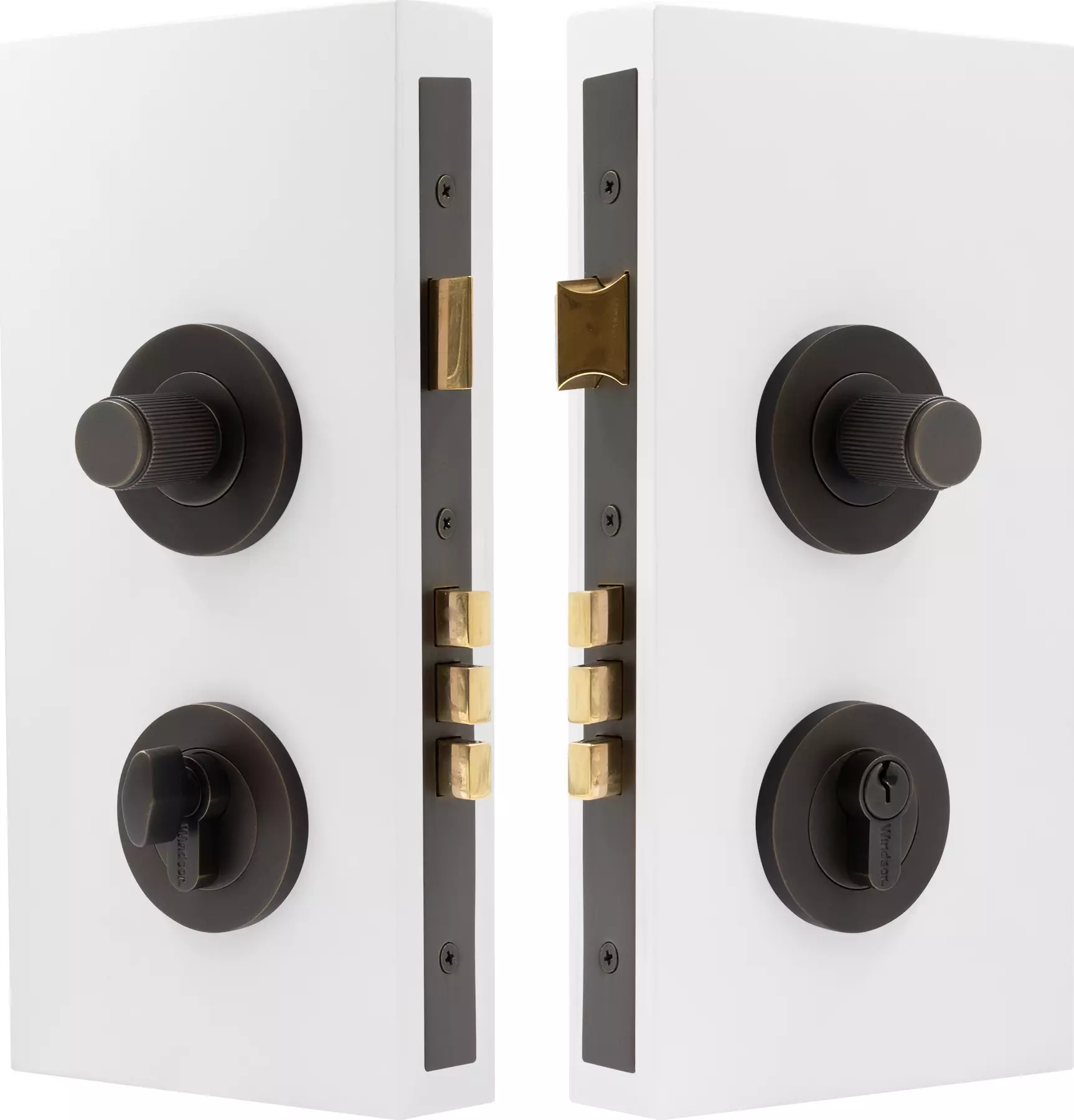 NIDO - Double Turn Lock Kit - Linear Knurl - DRB