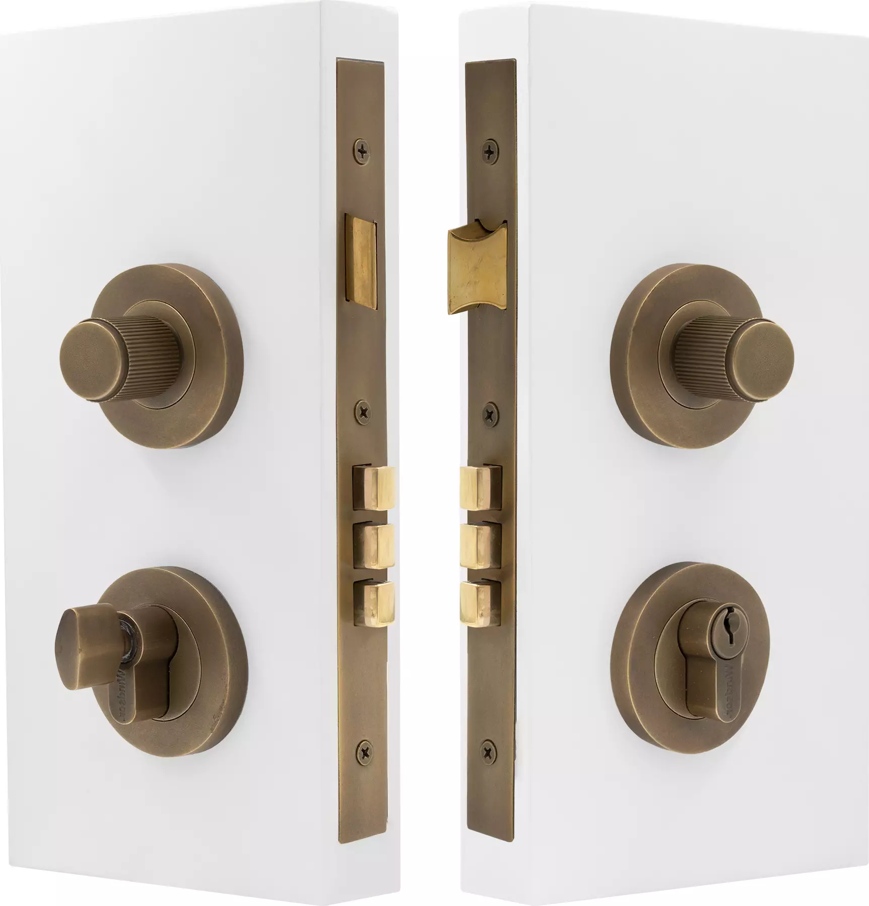 NIDO - Double Turn Lock Kit - Linear Knurl - RB