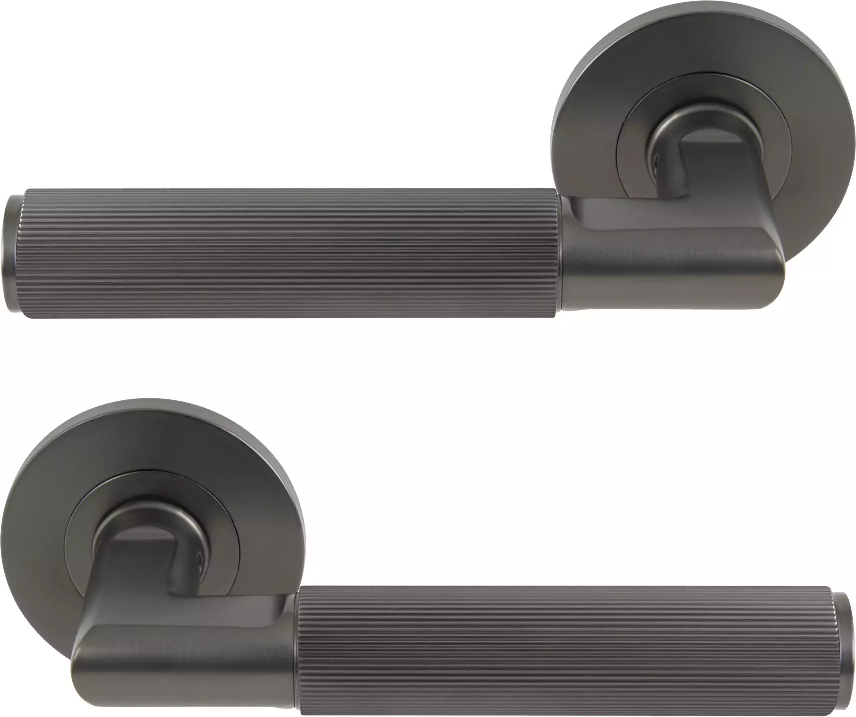 NIDO - Lumina Rose Lever Set - Linear Knurl - GN