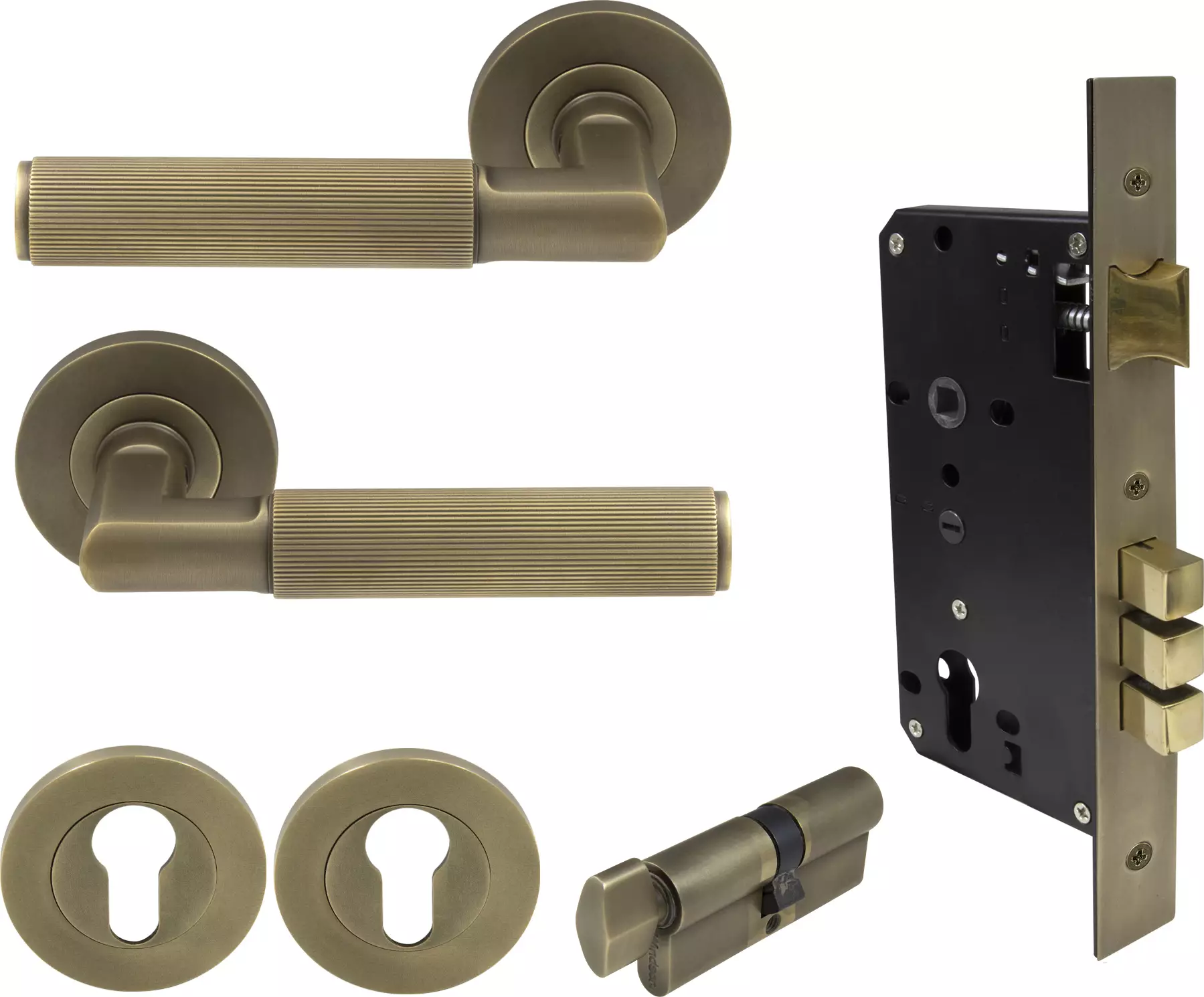 Lumina Rose Entrance Set  - K/T - Linear Knurl - RB