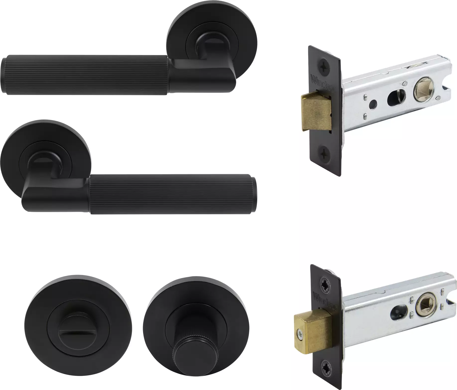 NIDO - Lumina Rose Privacy Set - Linear Knurl - BLK