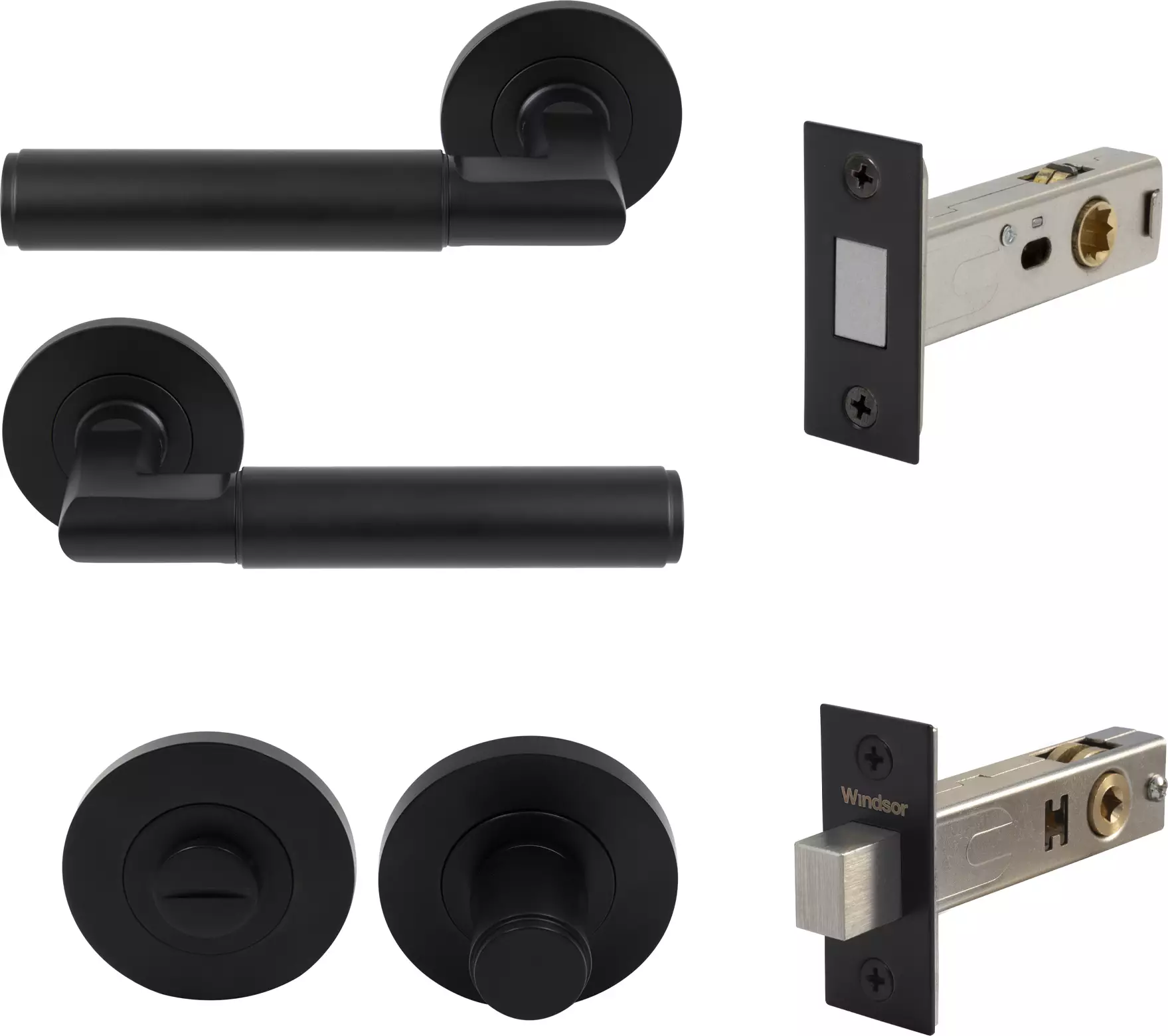 NIDO - Lumina Rose Privacy Set - Magn. Latch - Plain - BLK