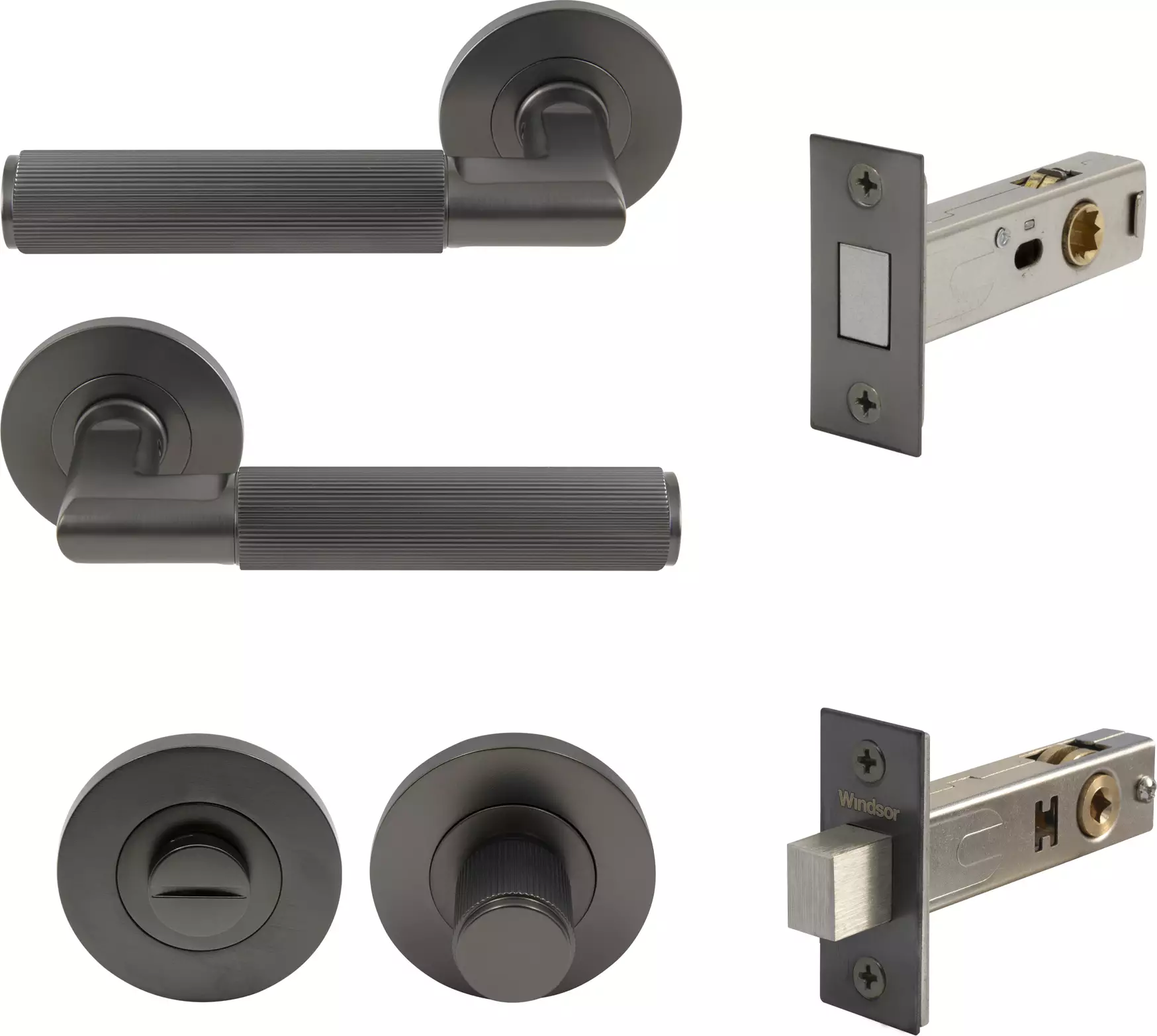 NIDO - Lumina Rose Privacy Set - Magn. Latch - Linear Knurl - GN