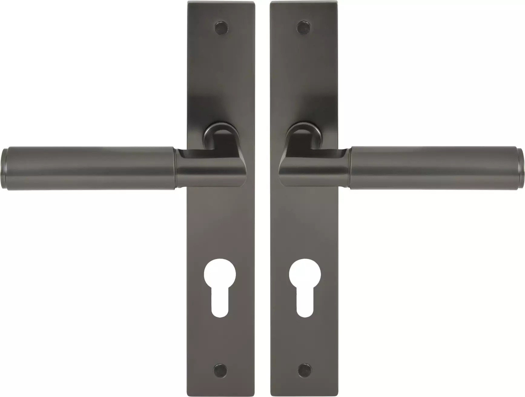 Lumina Longplate Euro Handles - Plain - GN